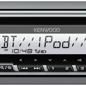 Kenwood KMR-D378BT Marine 1-DIN CD Receiver with Bluetooth